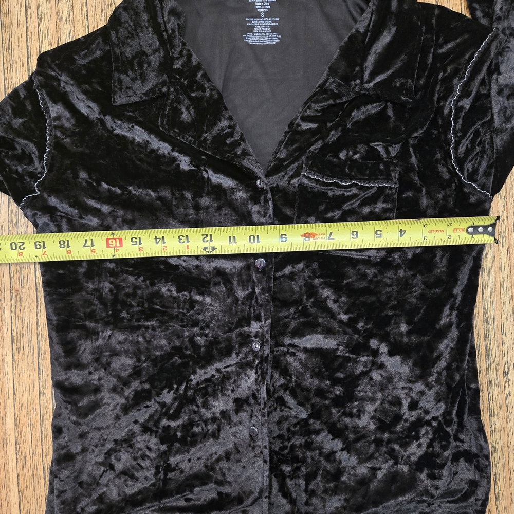 Jaclyn New York 2-Piece Pajama‎ Set Long Sleeve Shirt And Pants, Black, Small - Picture 5 of 13